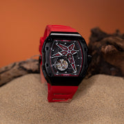 Olto-8 OLTO-8 REEF Skeleton Automatic Watch Red