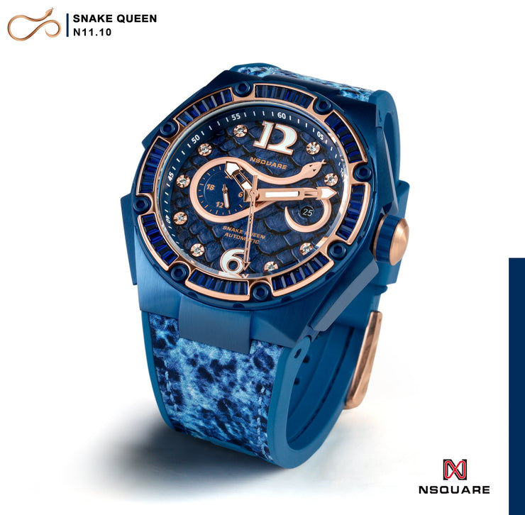 NSQUARE SnakeQueen Automatic Watch 46mm N11.10 Empress Blue