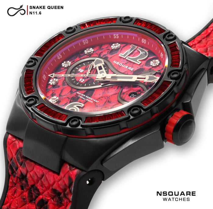 NSQUARE Snake Queen Automatic 46mm N11.1 Red angled shot picture