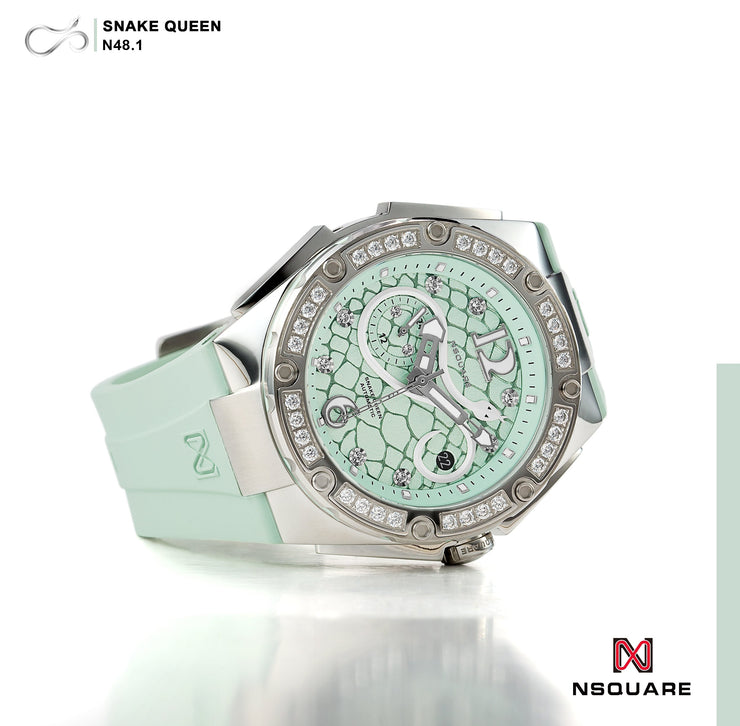 NSQUARE SnakeQueen 39mm Automatic N48.1 Turquoise