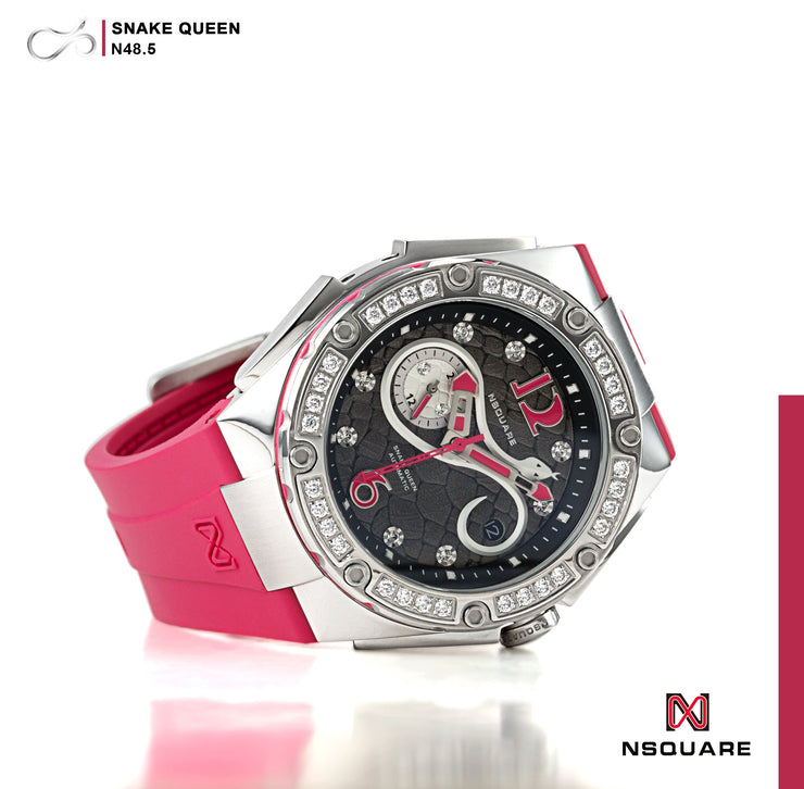 NSQUARE SnakeQueen 39mm Automatic N48.5 Cherry Red