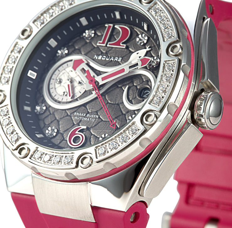 NSQUARE SnakeQueen 39mm Automatic N48.5 Cherry Red