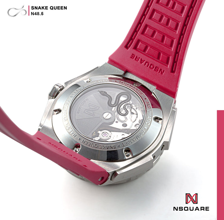 NSQUARE SnakeQueen 39mm Automatic N48.5 Cherry Red