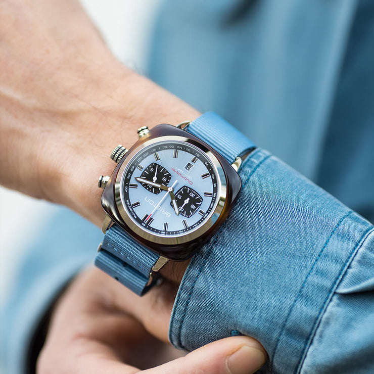 Briston Clubmaster Sport Chrono Ice Blue