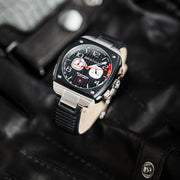 Briston Streamliner Gentleman Driver Chrono Black Acetate Black Leather