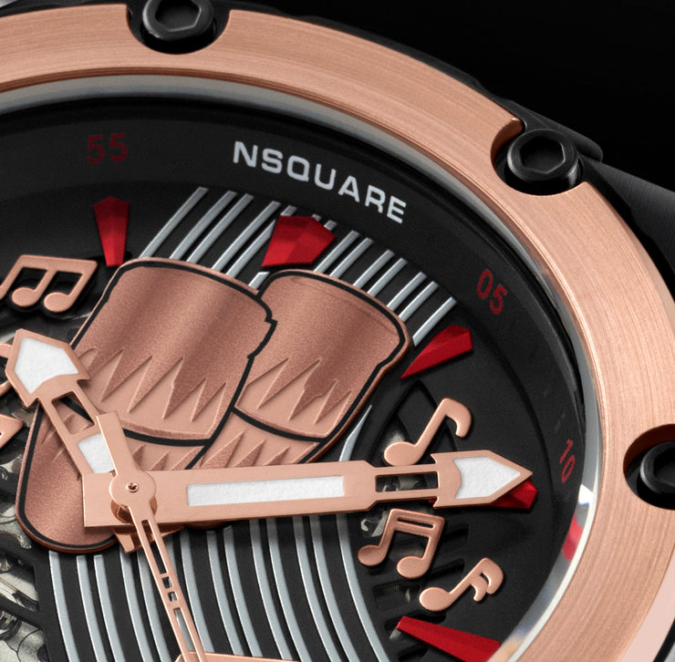 NSQUARE Chris Polanco Automatic Watch-46mm N23 red