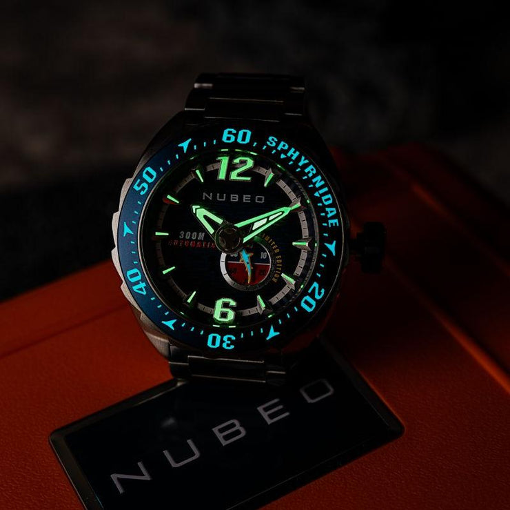 Nubeo Sphyrnidae Automatic Limited Edition Aurora Blue