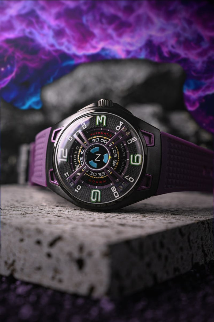 Nubeo OAO Automatic Limited Edition Purple Void angled shot picture