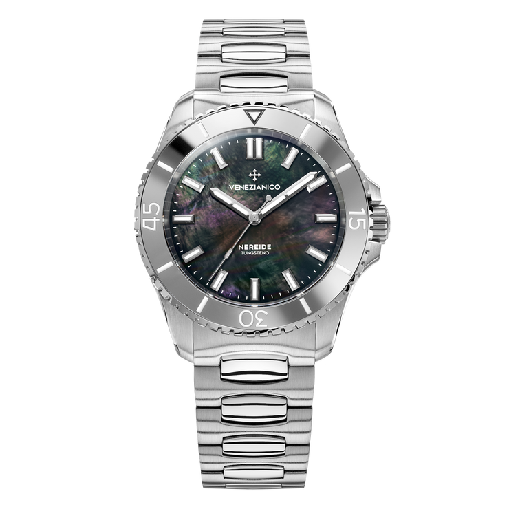 Venezianico Nereide Tungsteno 39 Automatic Black Mother of Pearl