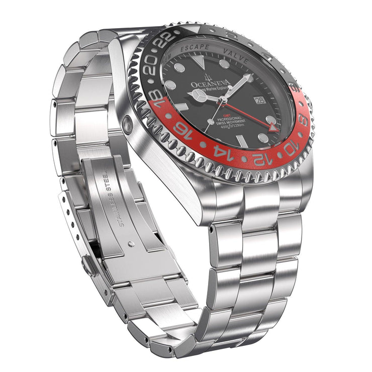 Oceaneva GMT Deep Marine Explorer 1250m Pro Diver Red Black