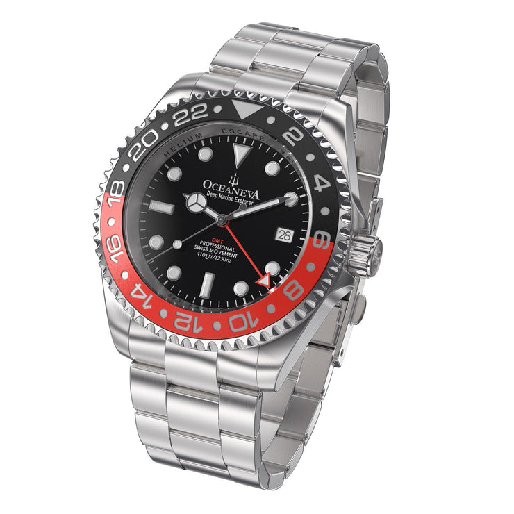 Oceaneva GMT Deep Marine Explorer 1250m Pro Diver Red Black