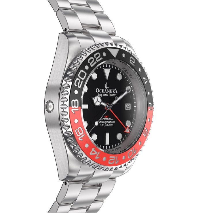 Oceaneva GMT Deep Marine Explorer 1250m Pro Diver Red Black