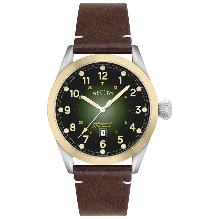 Recta Cavalier 3 Hands Date Green