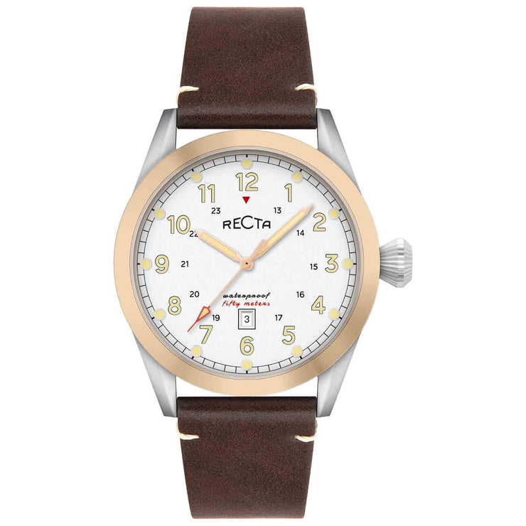 Recta Cavalier 3 Hands Date White