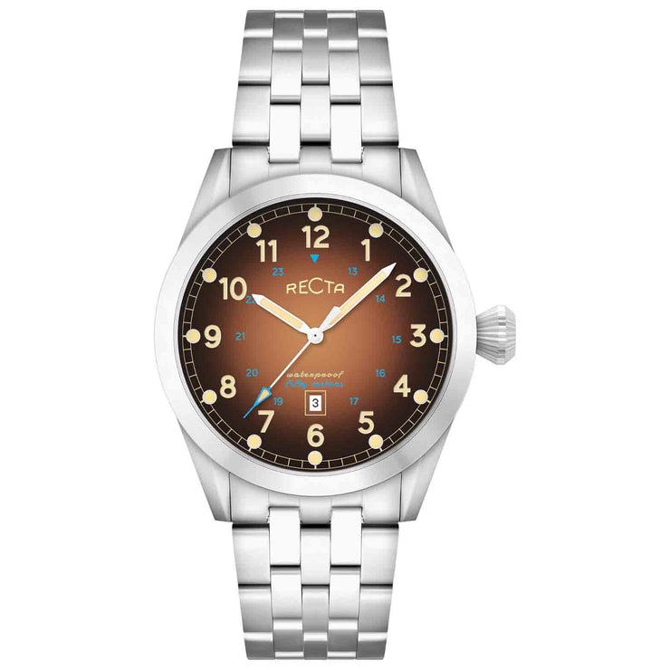 Recta Cavalier 3 Hands Date Brown