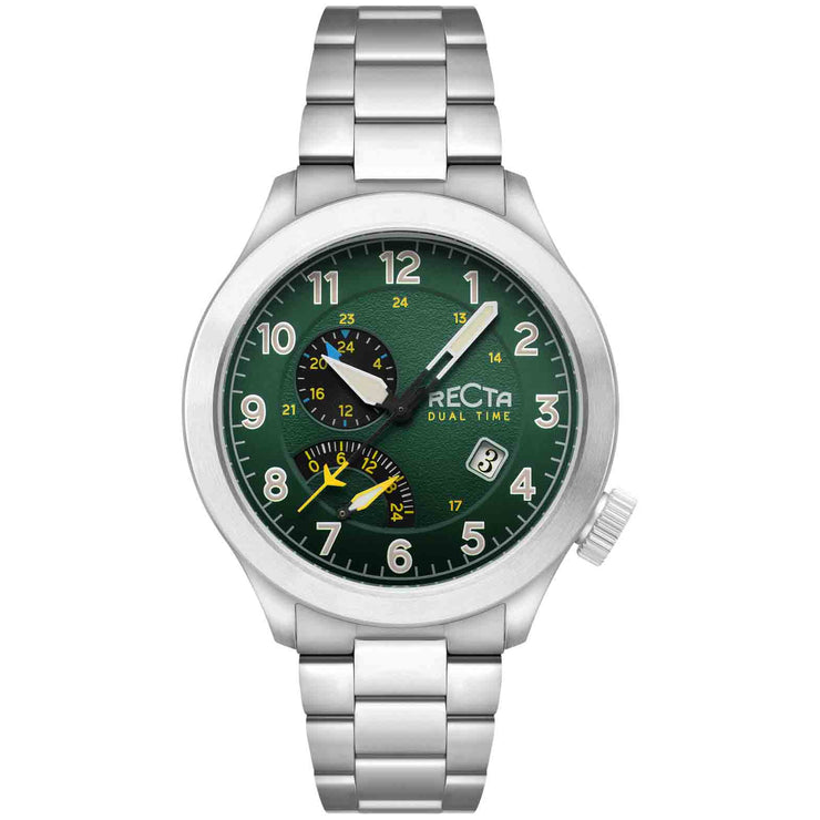 Recta Altitude Retrograde Dual Time Hunter Green