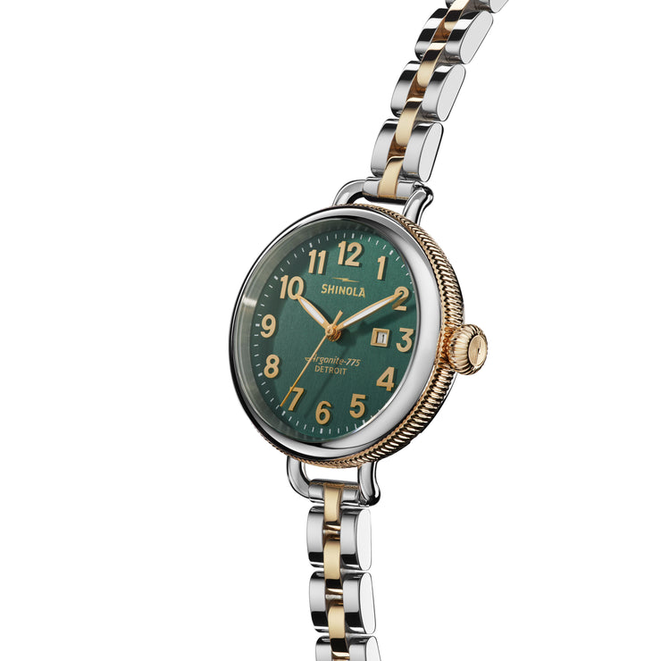 Shinola The Birdy 34mm Dark Teal