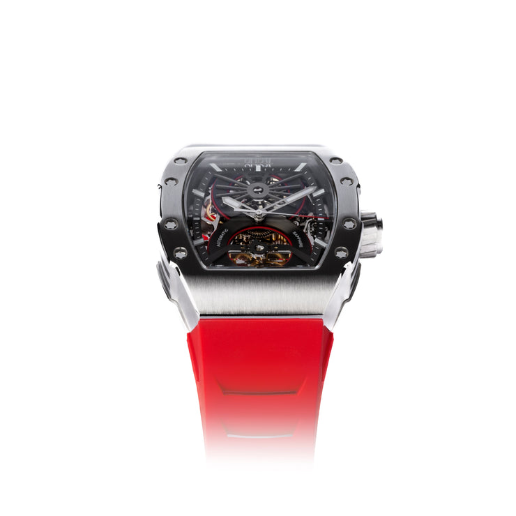 Olto-8 OLTO-8 SHOT Skeleton Automatic Watch Red