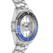 Oceaneva GMT Deep Marine Explorer 1250M Pro Diver Automatic Blue Silver