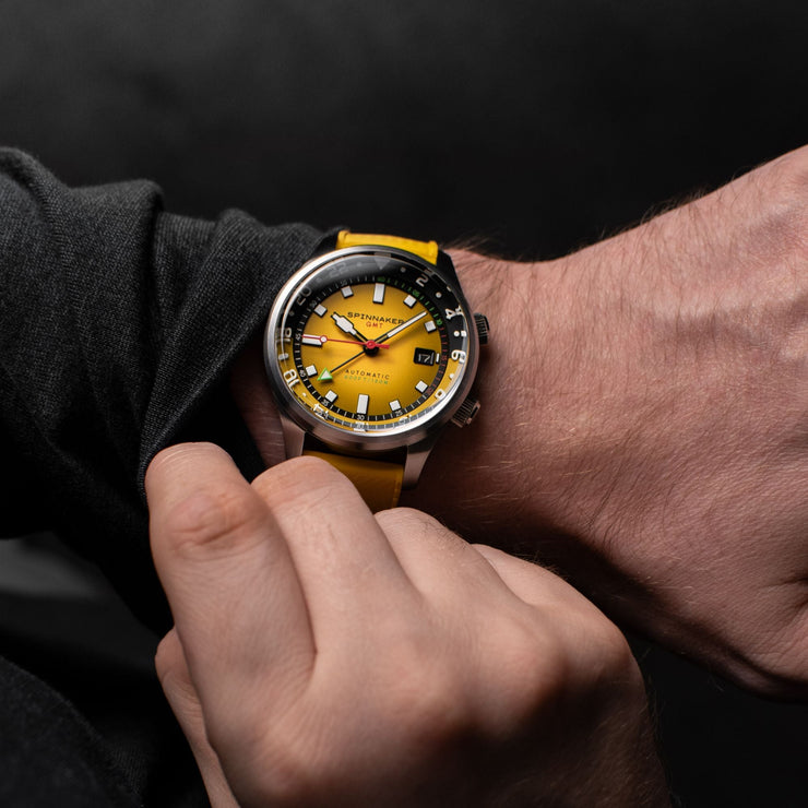 Spinnaker Bradner GMT Automatic Ochre Yellow