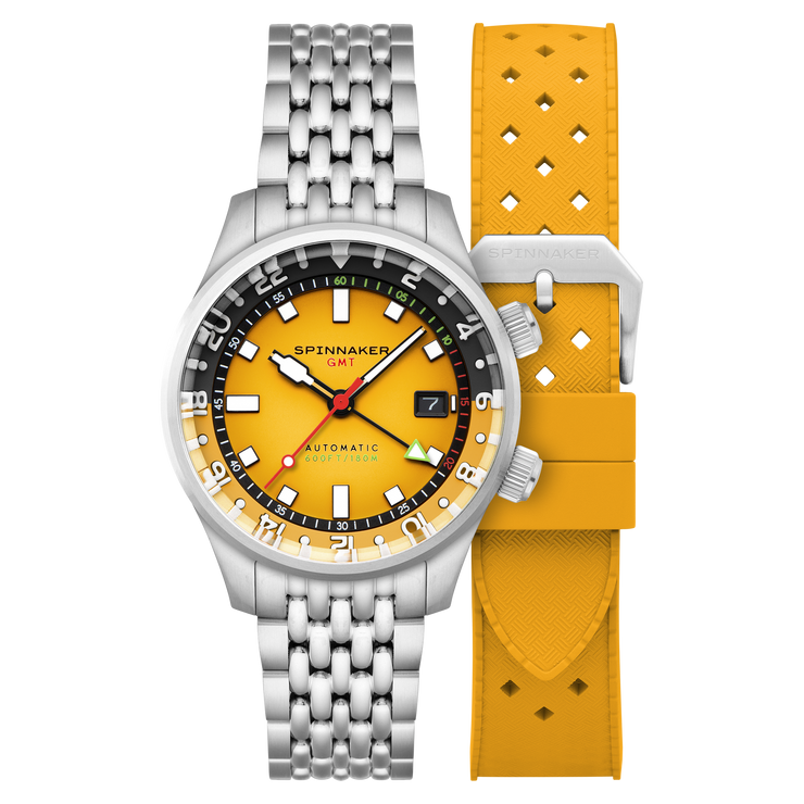 Spinnaker Bradner GMT Automatic Ochre Yellow