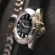 Oceaneva Deep Marine Explorer III 3000M Pro Diver Automatic Gunmetal Gray Mother Of Pearl Limited Edition