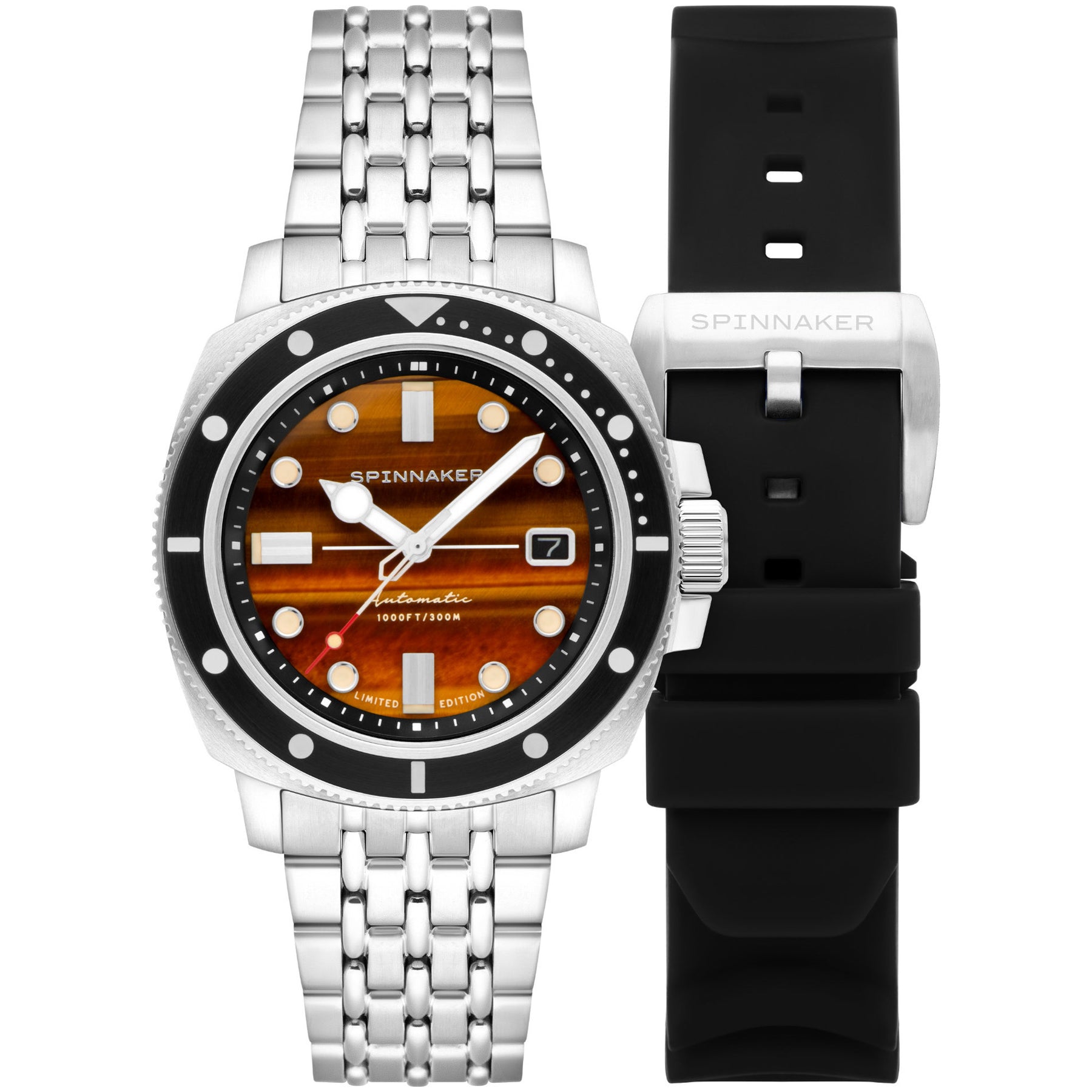 Spinnaker Hull Commander Automatic Lapidary Tiger Eye Limited Edition