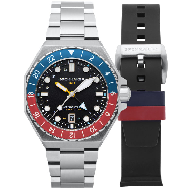 Spinnaker Dumas GMT Automatic Cobalt Crimson