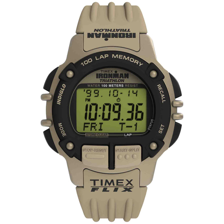 Timex Ironman Flix 100 Lap Digital 42mm Green