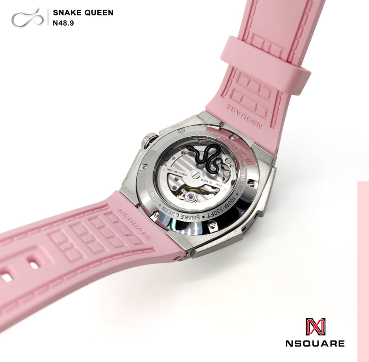 NSQUARE SnakeQueen Automatic 39mm N48.9 Pure Pink