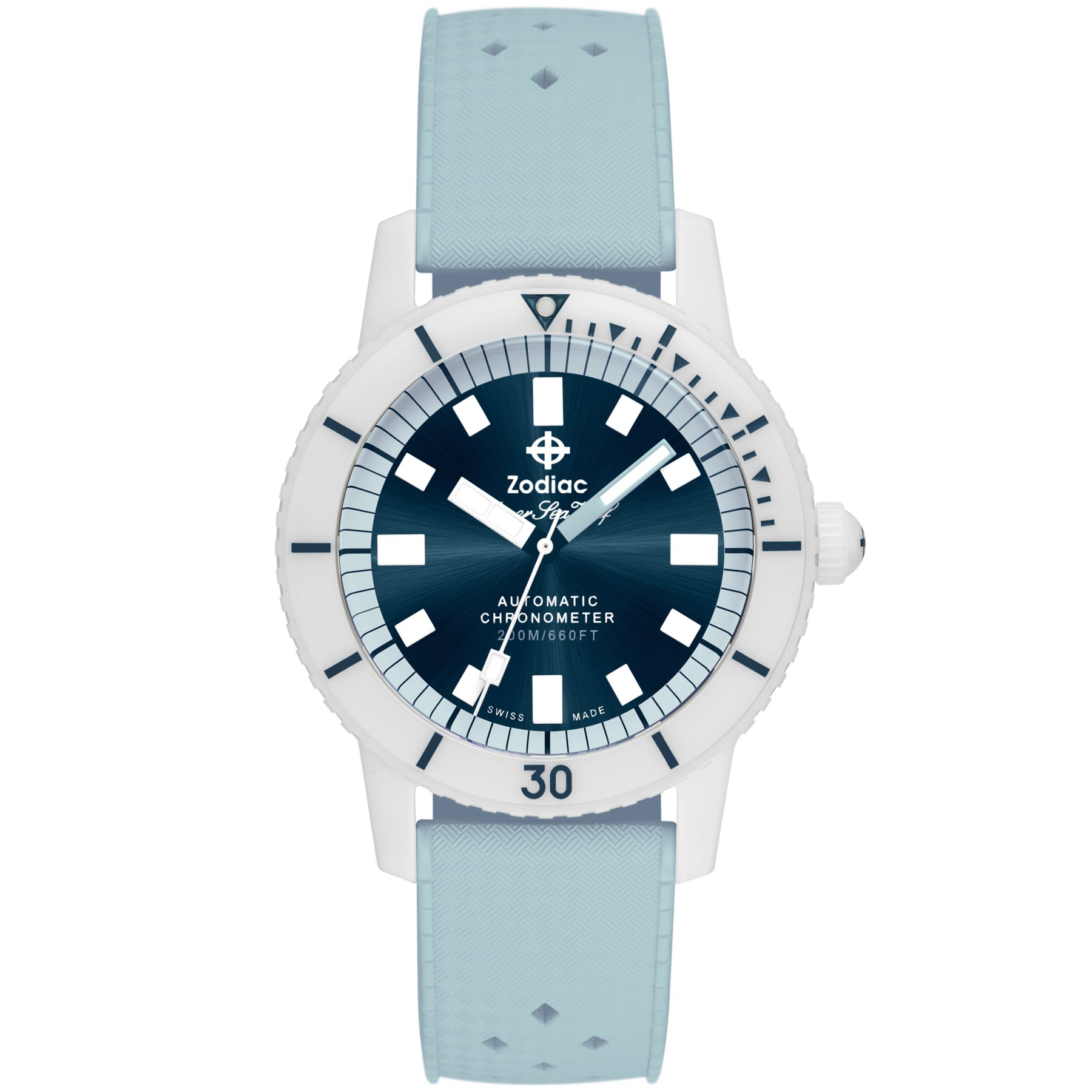 Zodiac ZO9590 Super Sea Wolf Ceramic Swiss Automatic Blue