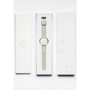 AARK Collective Marble Carrara White Italian Leather - Watches.com - MARBLE - CARRARA