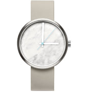 AARK Collective Marble Carrara White Italian Leather - Watches.com - MARBLE - CARRARA