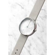 AARK Collective Marble Carrara White Italian Leather - Watches.com - MARBLE - CARRARA