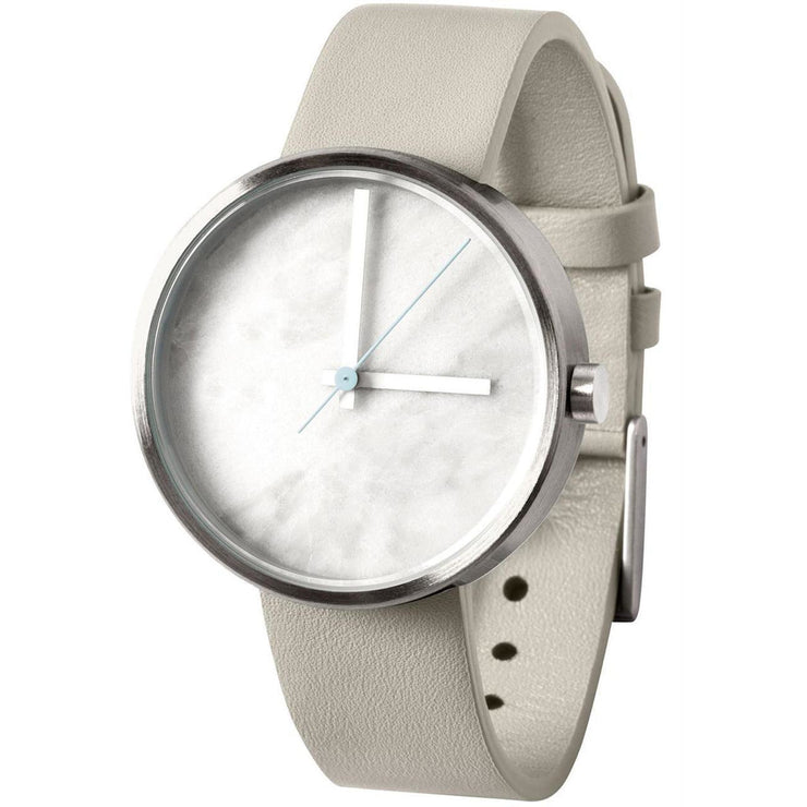 AARK Collective Marble Carrara White Italian Leather - Watches.com - MARBLE - CARRARA