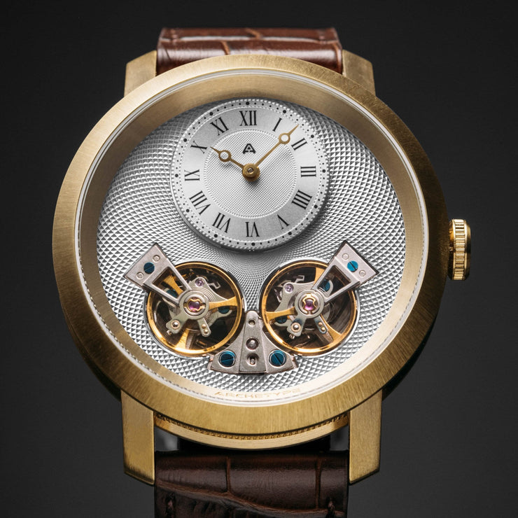 Archetype Caspian Automatic Gold Brown - Watches.com - CSP - 5511 - 13L