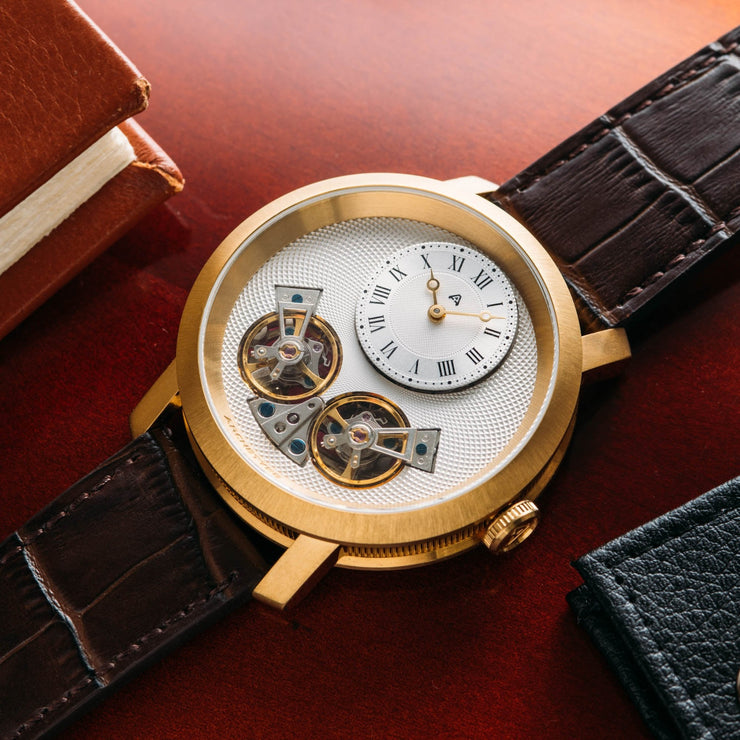 Archetype Caspian Automatic Gold Brown - Watches.com - CSP - 5511 - 13L