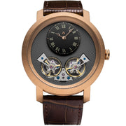 Archetype Caspian Automatic Rose Gold Black Brown - Watches.com - CSP - 4423 - 13L