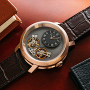 Archetype Caspian Automatic Rose Gold Black Brown - Watches.com - CSP - 4423 - 13L