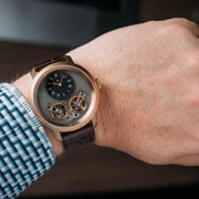 Archetype Caspian Automatic Rose Gold Black Brown - Watches.com - CSP - 4423 - 13L