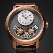 Archetype Caspian Automatic Rose Gold Silver Brown - Watches.com - CSP - 4421 - 13L