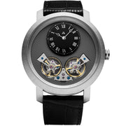 Archetype Caspian Automatic Silver Gunmetal Black - Watches.com - CSP - 1123 - 03L