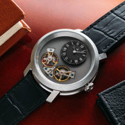 Archetype Caspian Automatic Silver Gunmetal Black - Watches.com - CSP - 1123 - 03L