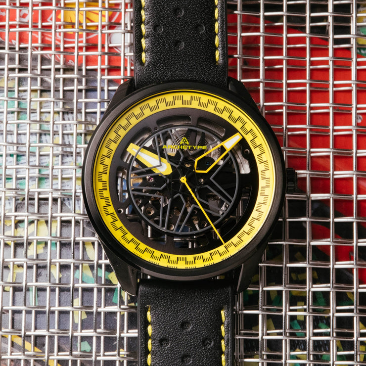 Archetype Challenger Automatic Bumble Bee - Watches.com - CLG - 3393 - 03L