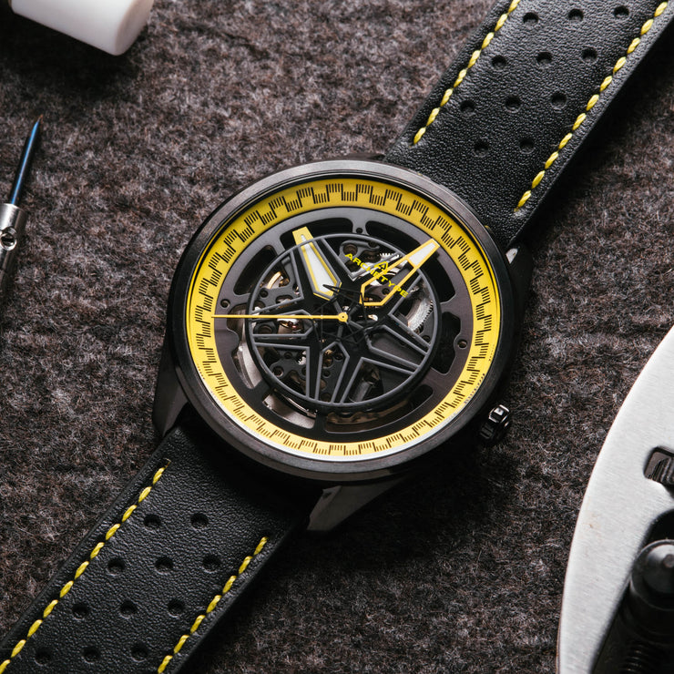 Archetype Challenger Automatic Bumble Bee - Watches.com - CLG - 3393 - 03L