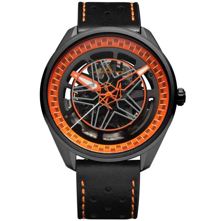 Archetype Challenger Automatic Racing Orange - Watches.com - CLG - 2293 - 03L