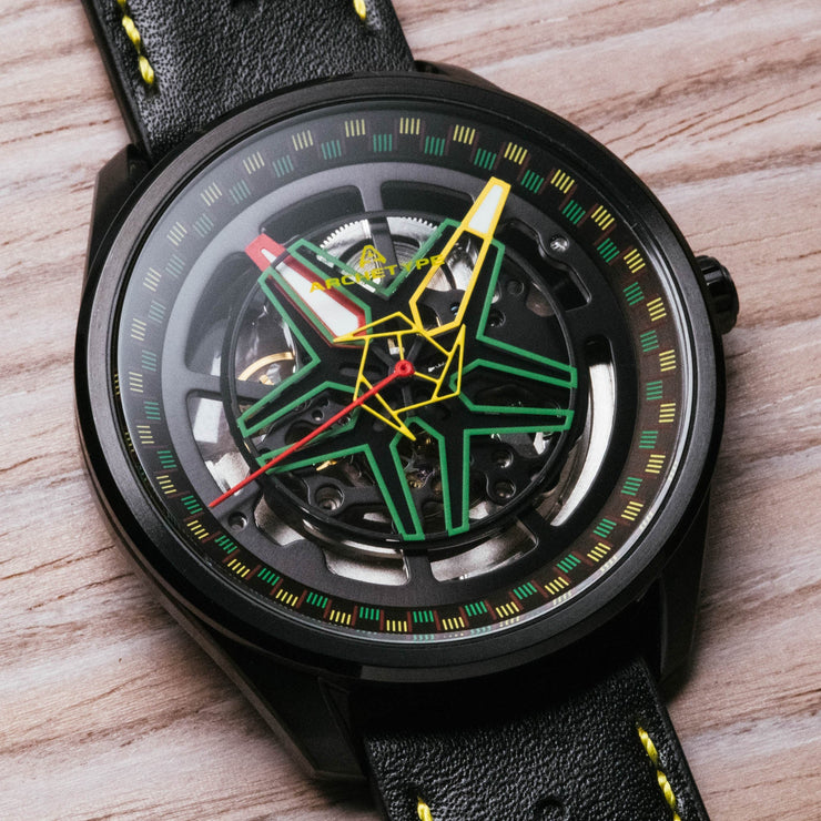 Archetype Challenger Automatic Rasta - Watches.com - CLG - 3389 - 03L