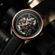 Archetype Nemesis Automatic Rose Gold Black - Watches.com - NMS - 4443 - 03L