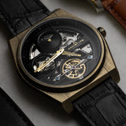 Archetype Rogue Automatic Antique Brass Black - Watches.com - ROG - 9933 - 03L