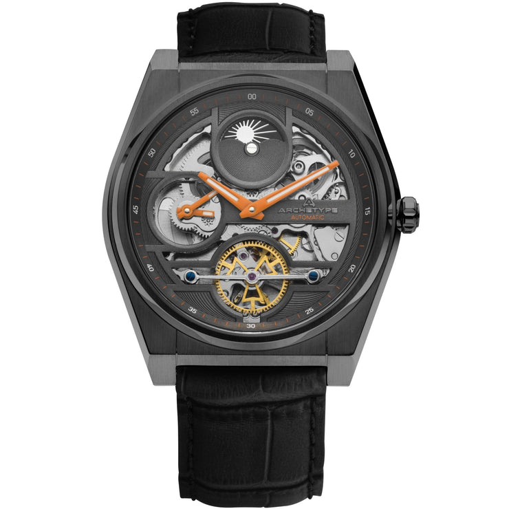 Archetype Rogue Automatic Gunmetal Black - Watches.com - ROG - 2229 - 03L